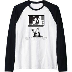 Unisex Black  Made in the 80s Vintage Graphic Shirt Retro Raglan Baseball Tee